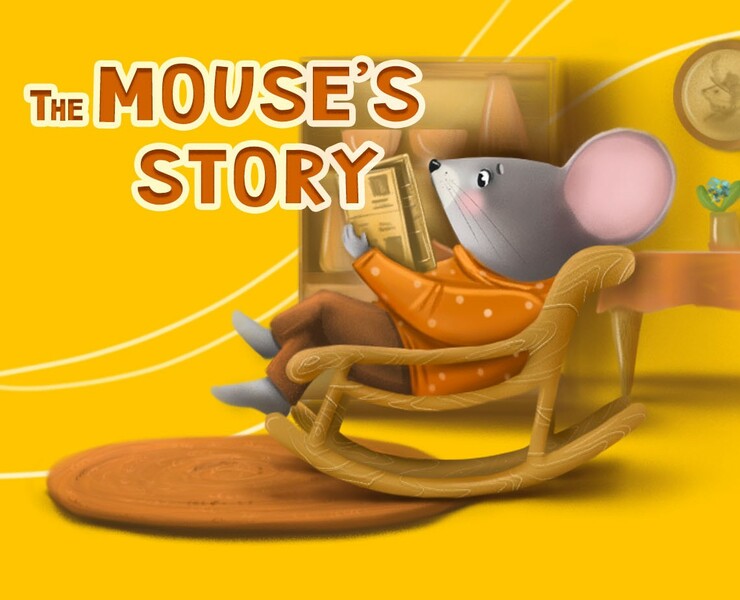 Иллюстрация к детской книге "История мышонка"