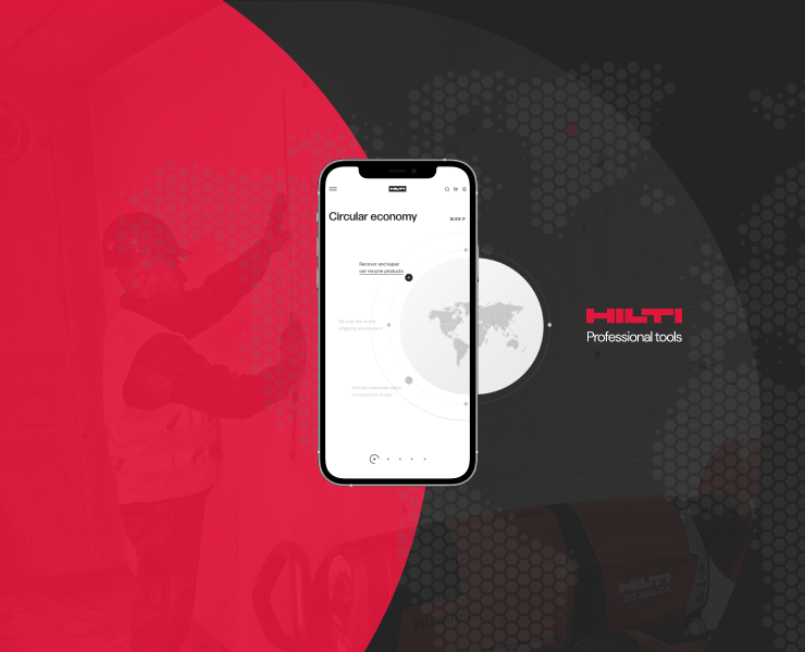 Hilti Tools — Corporate Website — Интерфейсы на Dprofile