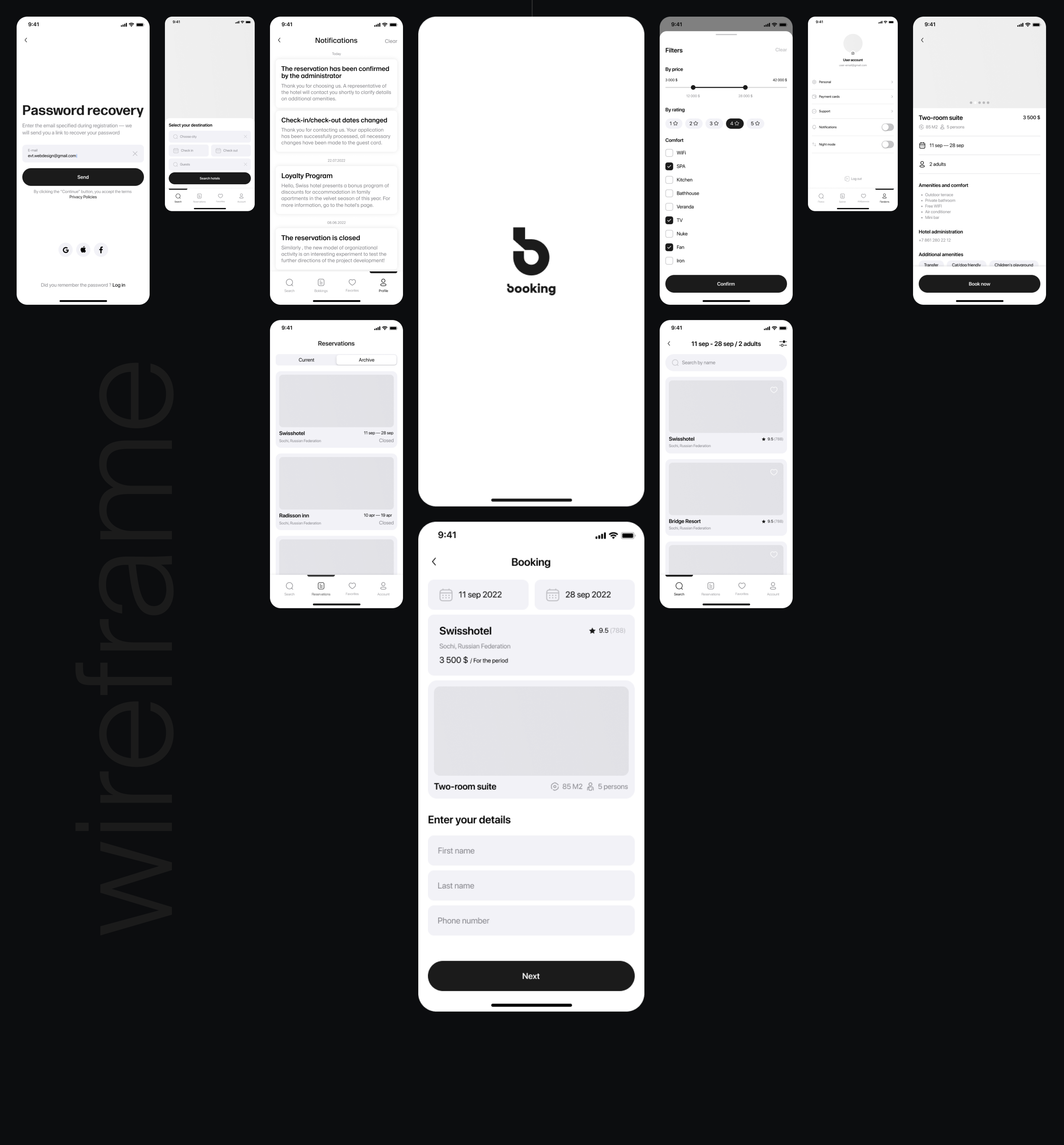 Booking — Search and booking of hotels — Изображение №4 — Интерфейсы на Dprofile