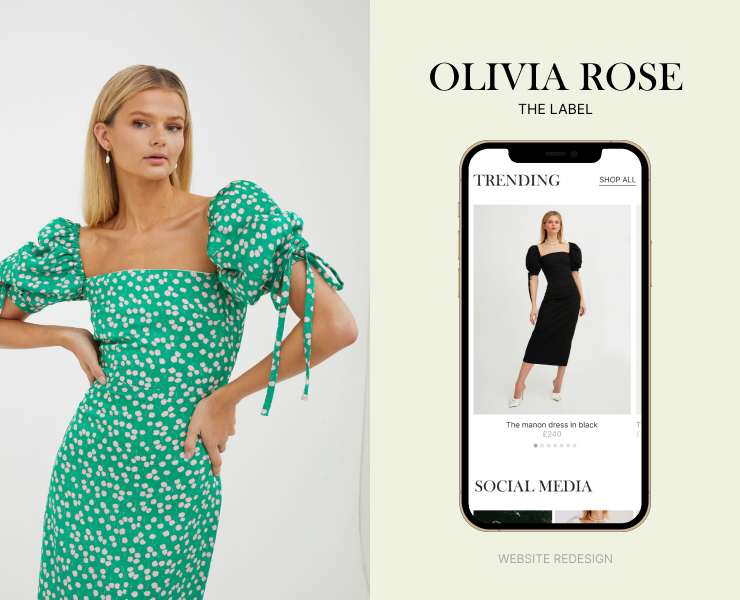 Olivia Rose | E-commerce | Редизайн