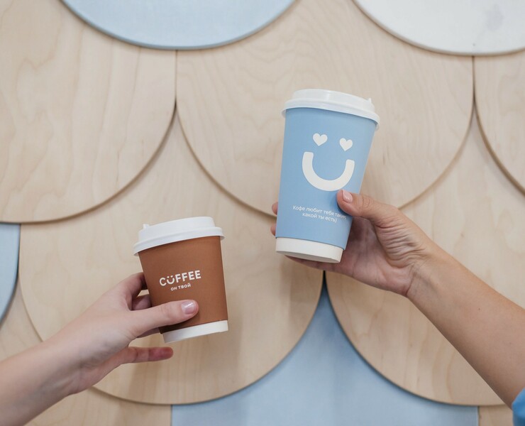 Логотип и фирменный стиль для кофейни "Coffee он твой" на Dprofile