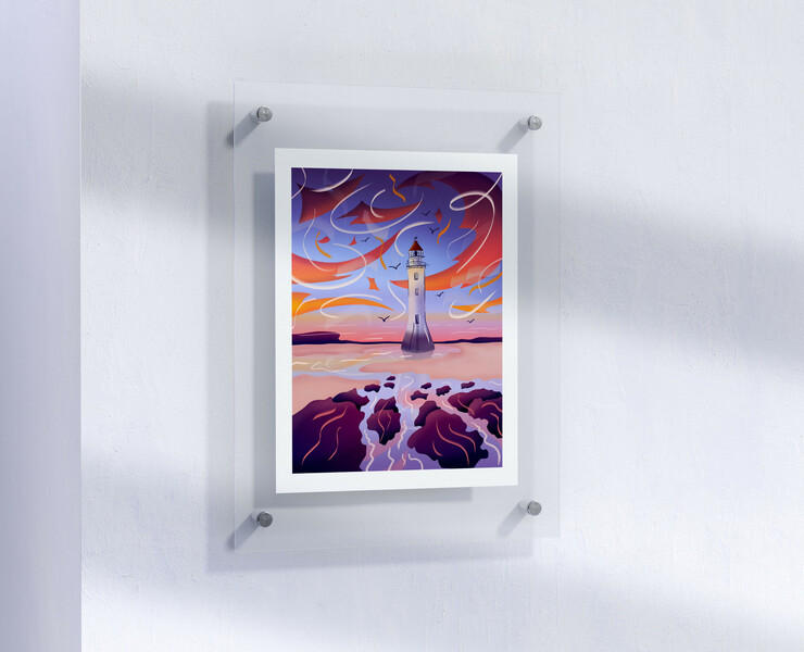 Lighthouse at sunset