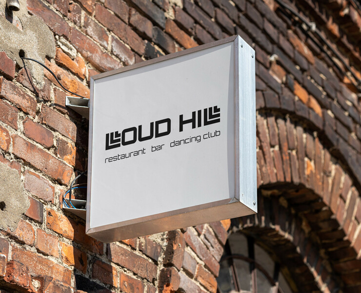 Logo for restaurant, bar, dancing club