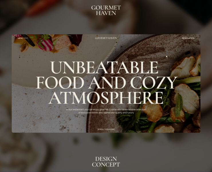 GOURMET HAVEN | CORPORATE WEBSITE на Dprofile