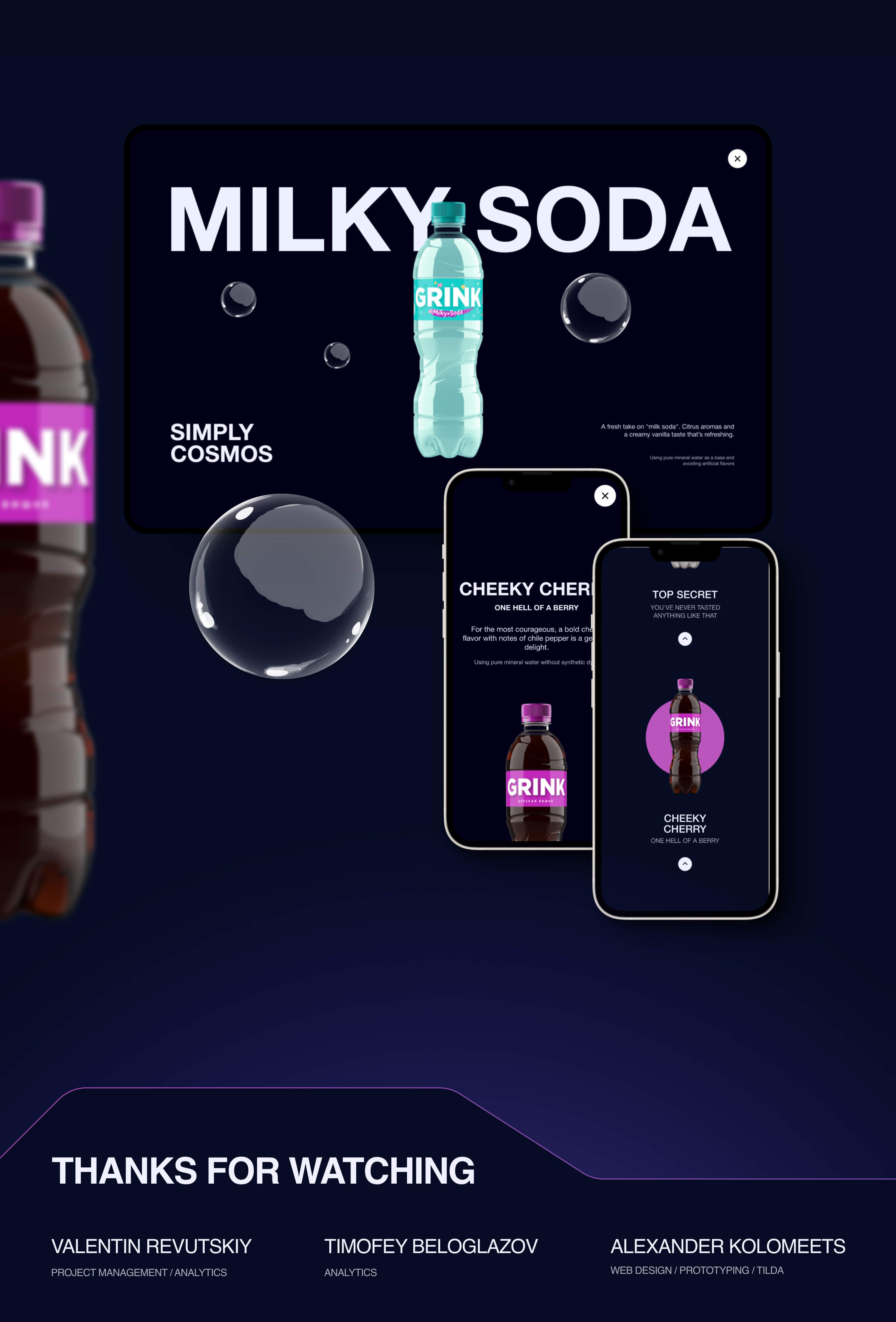 GRINK NEW TASTES — Изображение №7 — Интерфейсы, Анимация на Dprofile