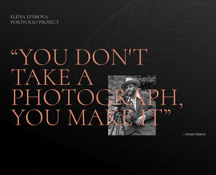 Photographer portfolio website