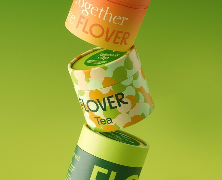 FLOVER tea — Брендинг, Графика на Dprofile