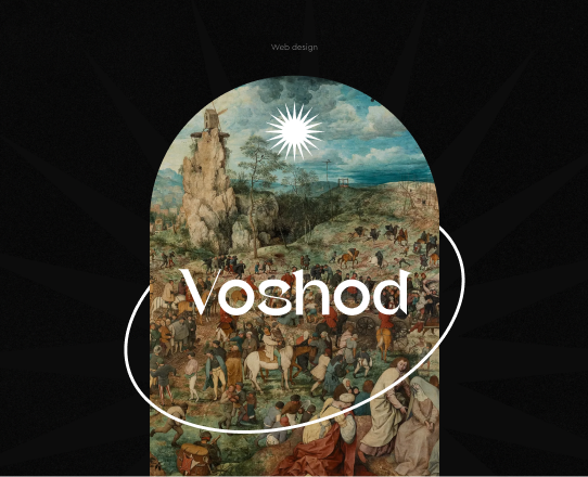 Voshod art. Web design