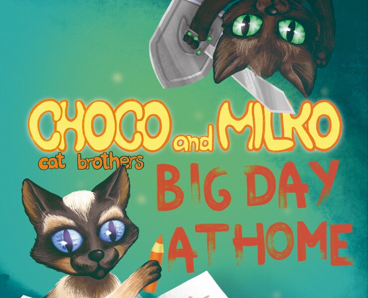 Иллюстрации для книжки "Choco and Milko. Cat brothers" — Иллюстрация, Графика на Dprofile