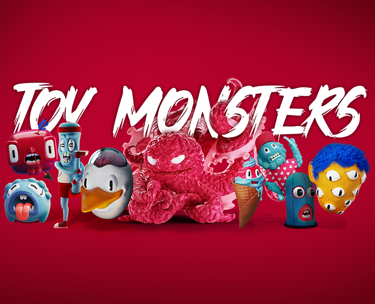 Toy Monsters — Иллюстрация, 3D на Dprofile