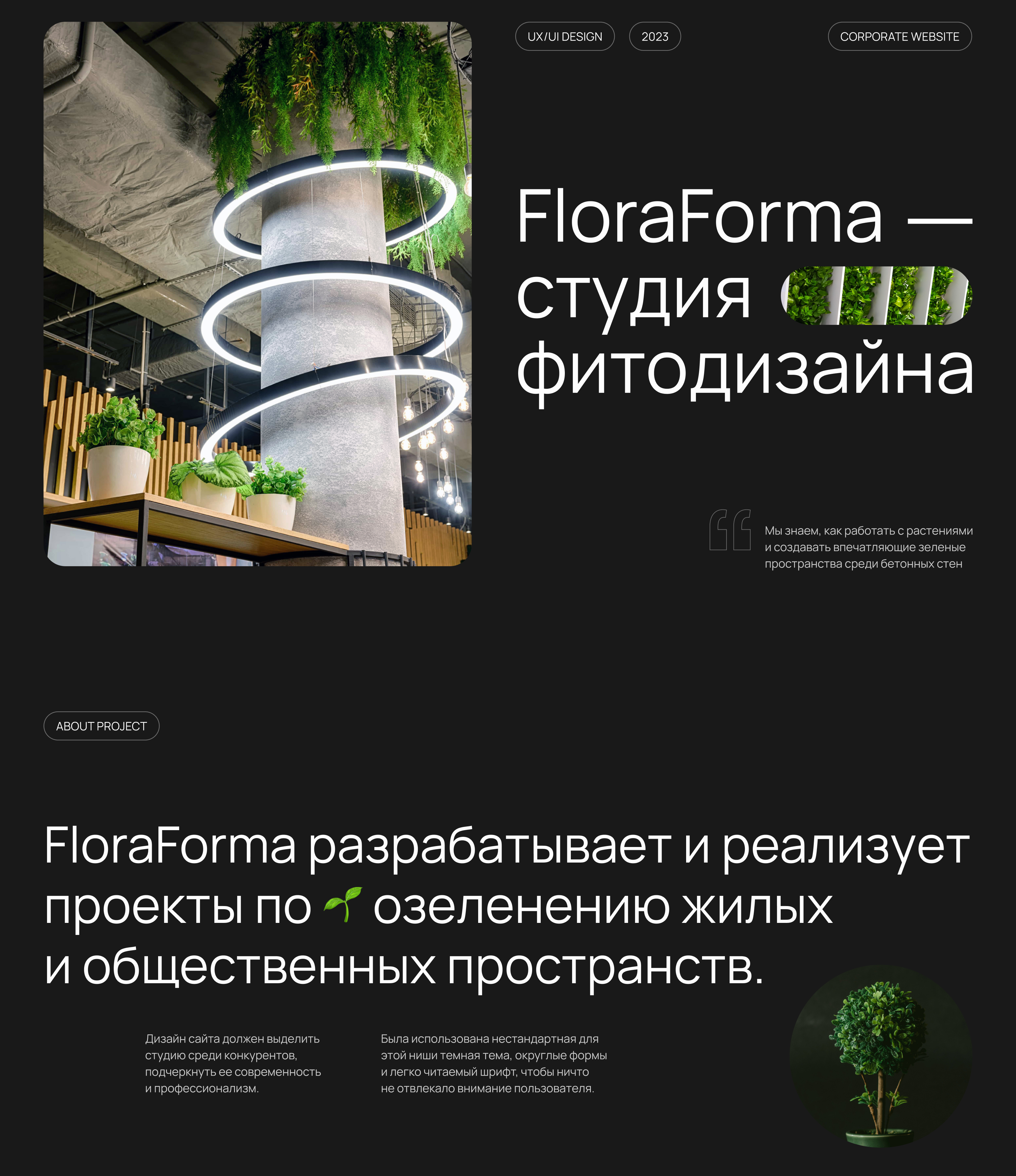 Phytodesign studio | Corporate website — Изображение №1 — Интерфейсы на Dprofile