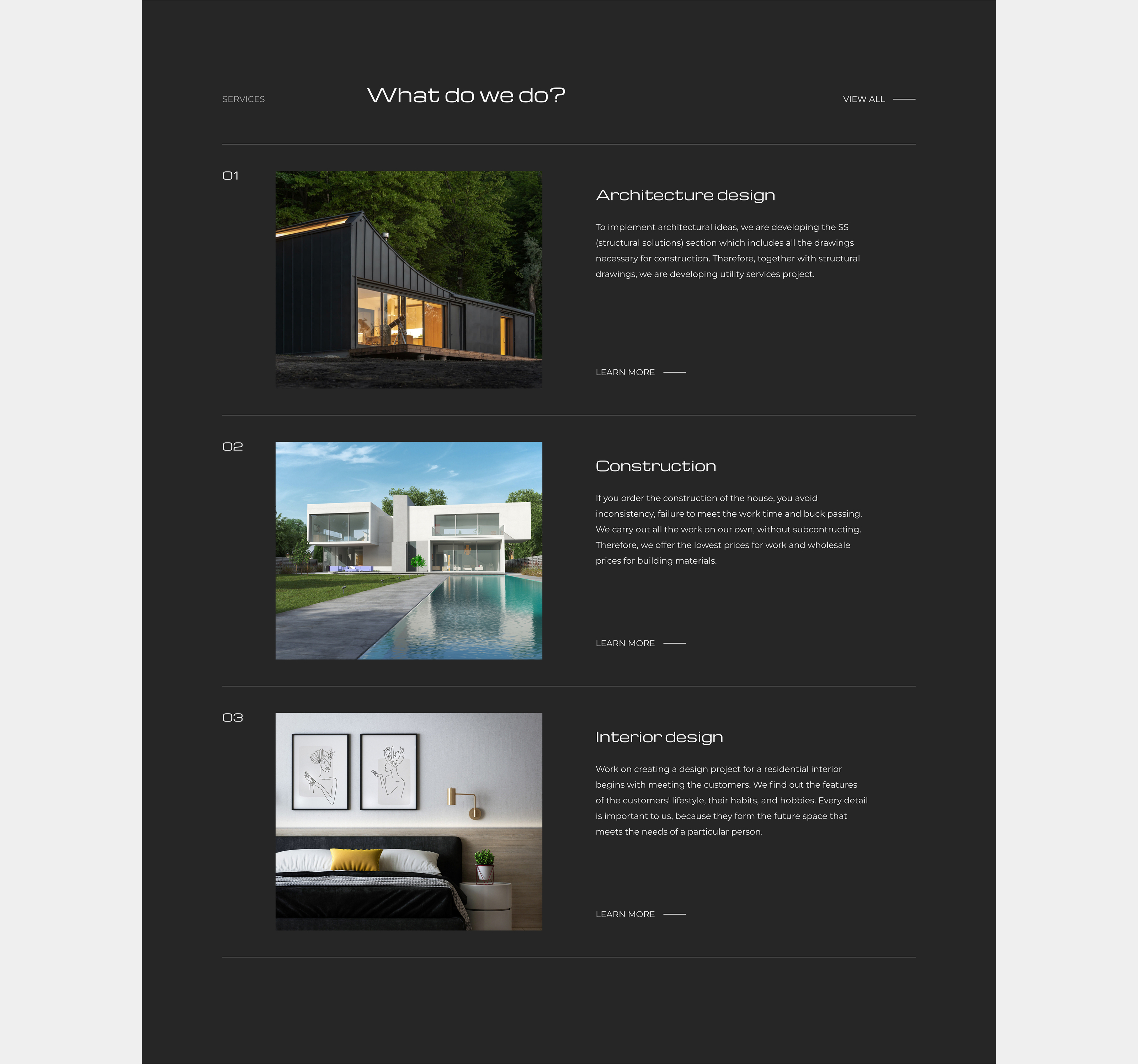 Corporate website | Architectural company — Изображение №3 — Интерфейсы на Dprofile