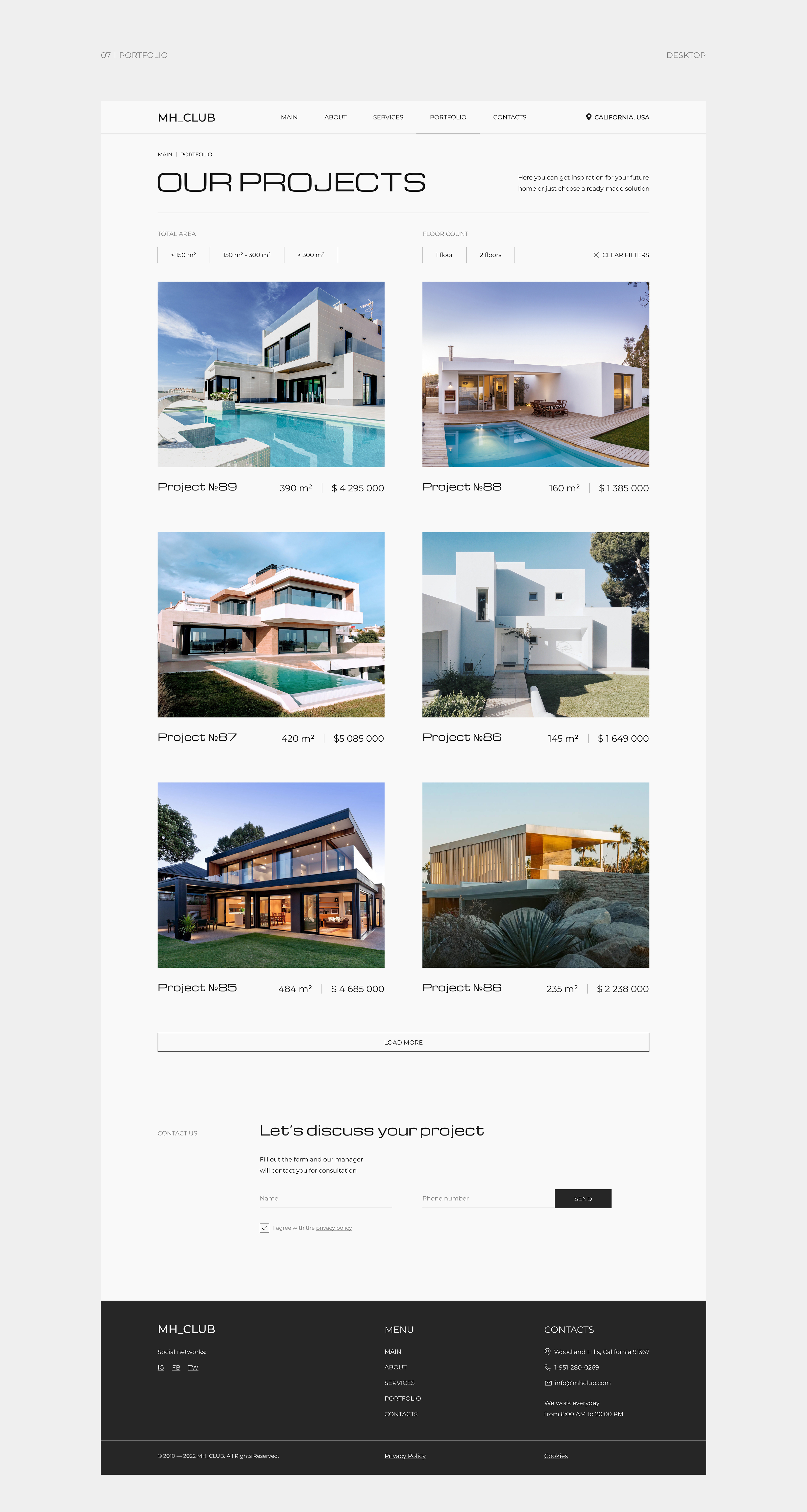 Corporate website | Architectural company — Изображение №10 — Интерфейсы на Dprofile