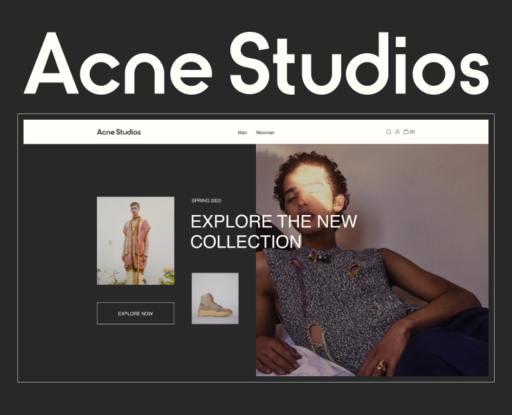 Acne Studious | E-commerce redesign concept — Интерфейсы, Брендинг, Анимация на Dprofile