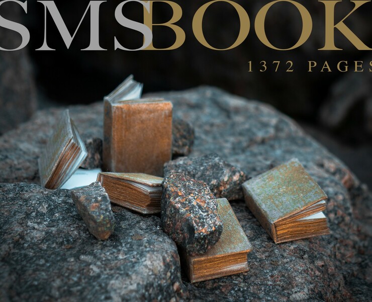 sms ⟶ book — Графика, Маркетинг на Dprofile