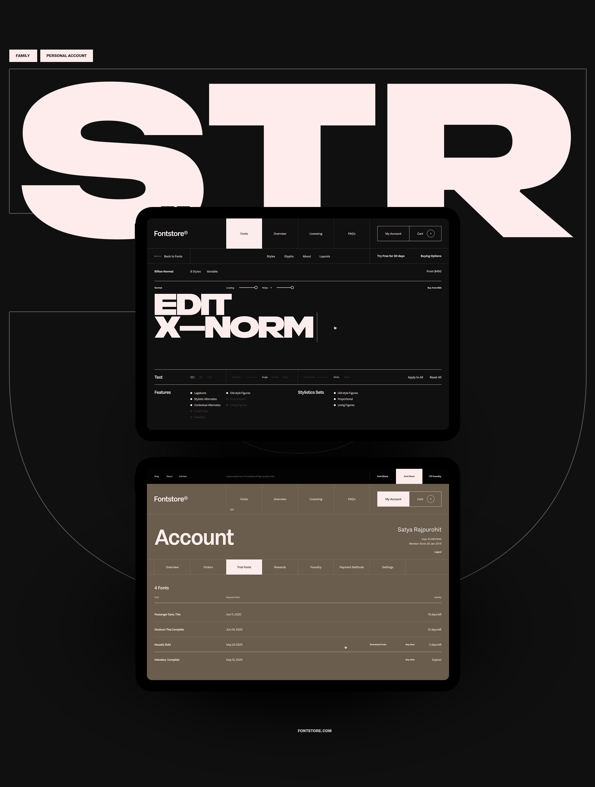 Fontstore web — Изображение №20 — Интерфейсы на Dprofile