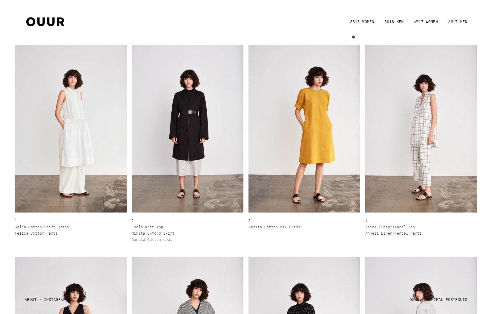 OUUR : Clothing — Изображение №3 — Интерфейсы на Dprofile
