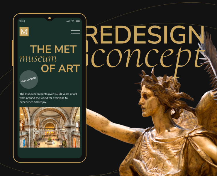 Metropolitan museum of art. Web concept