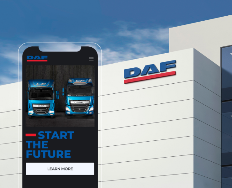 DAF | Corporate website redesign