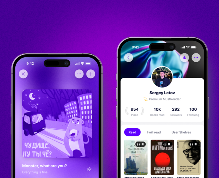 MustRead - Books and podcasts mobile app