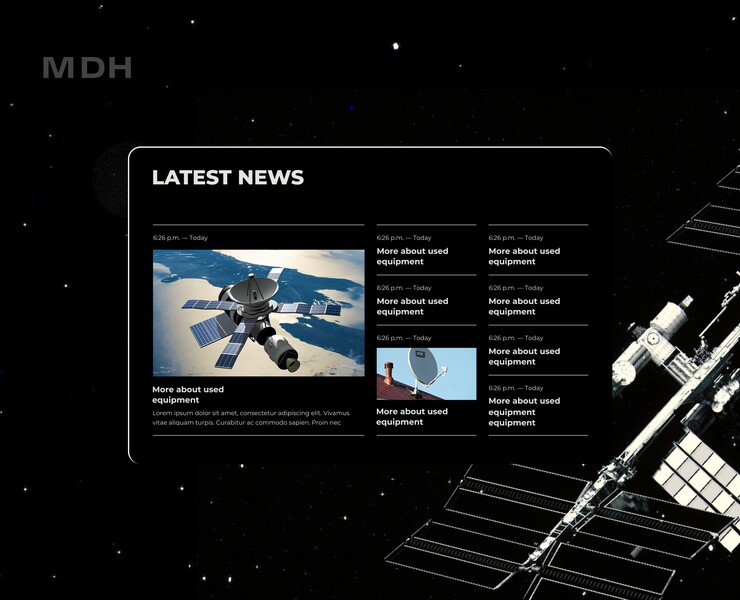 Open Teleport // Website for satellite equipment market