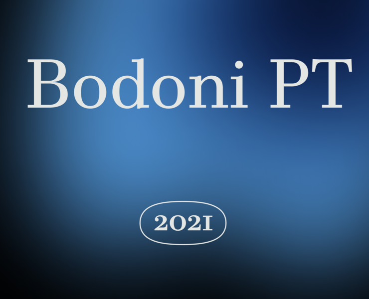 Bodoni PT Typefamily на Dprofile