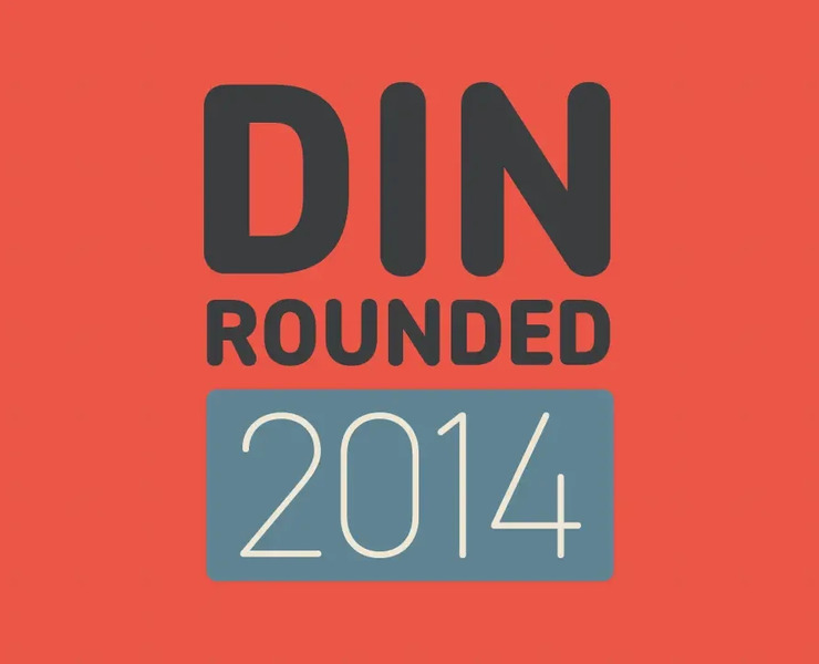 DIN 2014 Rounded Typefamily