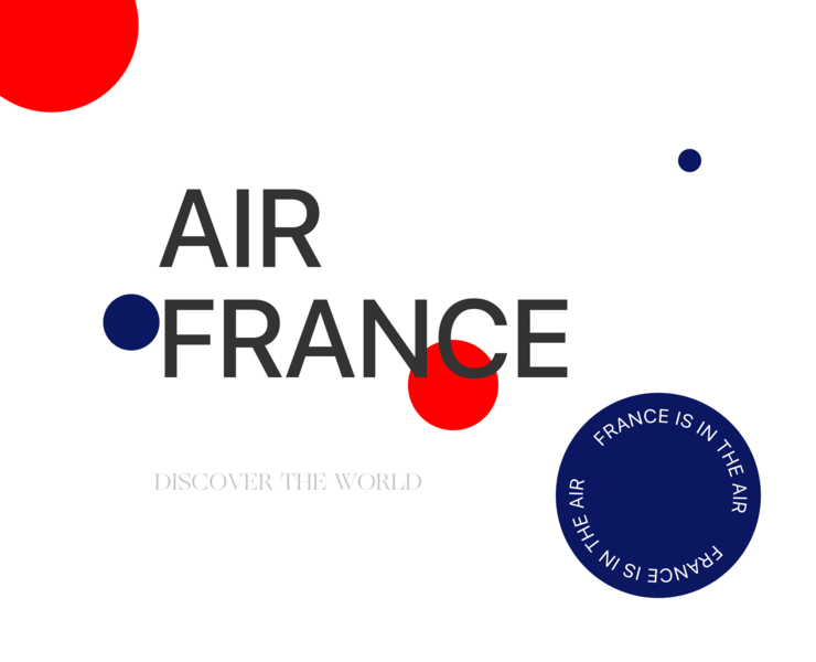 Редизайн-концепт сайта авиакомпании "Аir France"