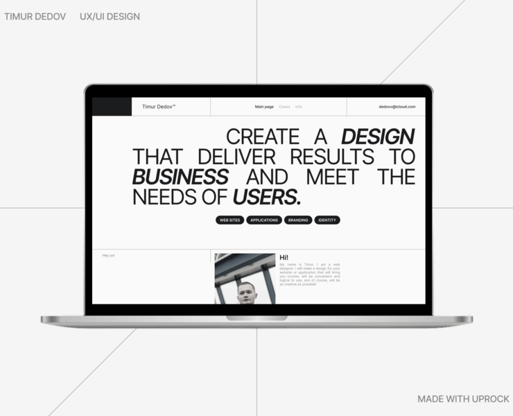 Timur Dedov || Portfolio на Dprofile