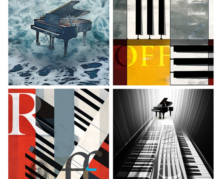 Posters for Sergei Rachmaninov's 150th anniversary