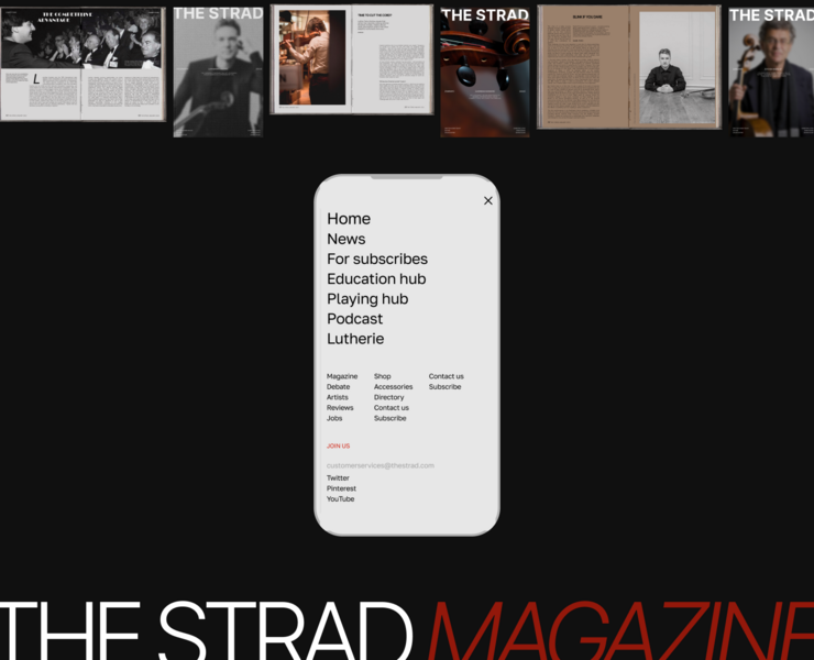 THE STRAD MAGAZINE ● Redesign Concept