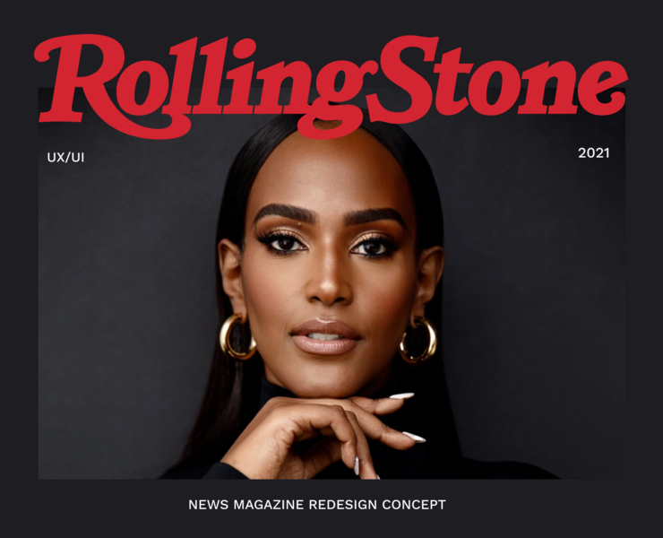 Rolling Stone - news magazine website redesign