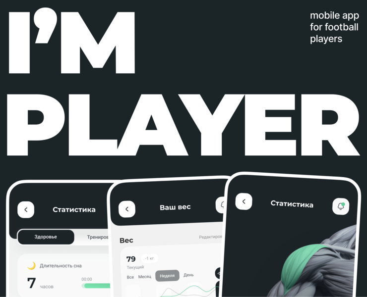 I'M PLAYER – UX&UI — Интерфейсы, Брендинг на Dprofile