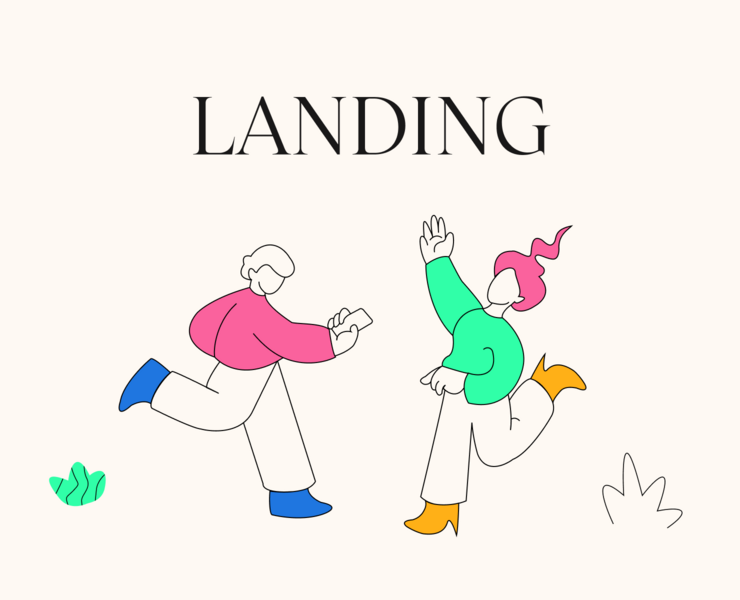 Сайт иллюстрация Landing Page Лендинг