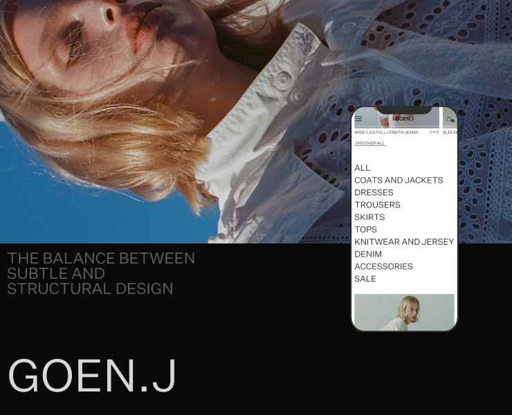 GOEN.J/E-commerce redesign