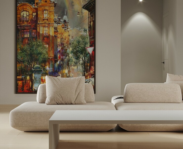 Entrance hall and living room