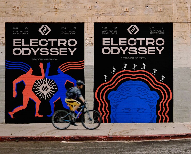 ELECTROODYSSEY electronic music festival identity