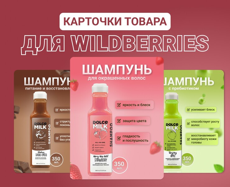 Инфографика шампуня.