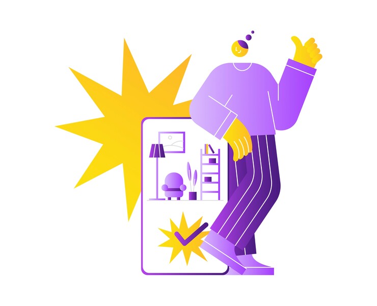 simple illustrations for website