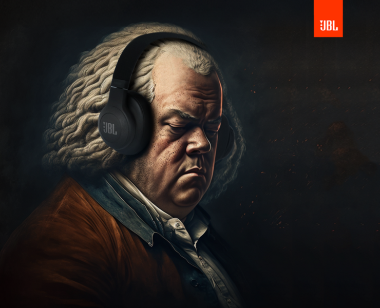 Advertisement JBL/Commerce illustration